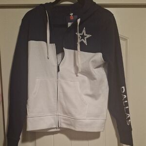 NWT Dallas Cowboys Fanatics Navy and White Women's Hoodie